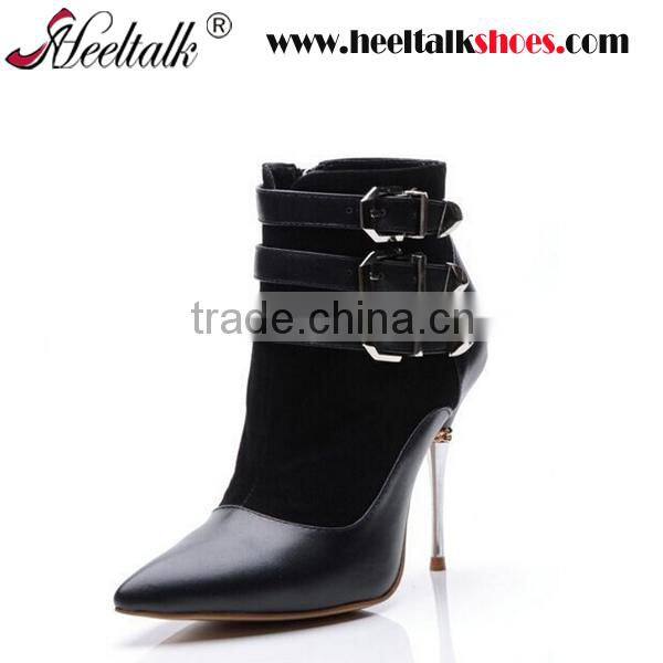 OEM ODM Custom made wholesale genuine leather laydies fashion boots 2016