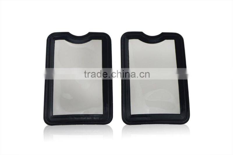 Sewing on Black ID Card Holder on the Cloth