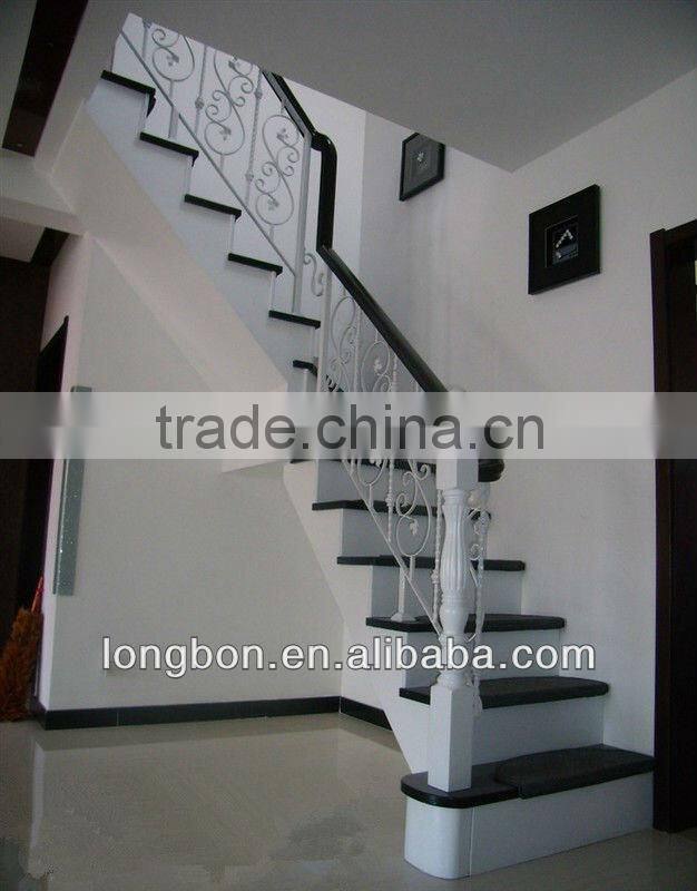 2015 elegant wrought iron metal wall handrail