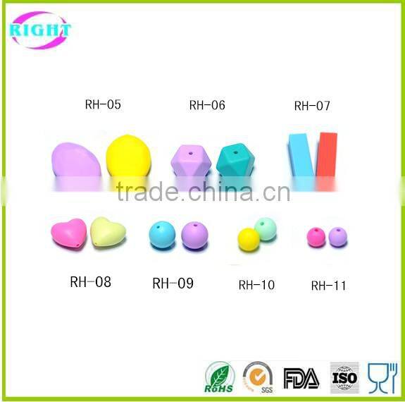 loose silicone beads for teething with FDA approval
