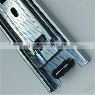 Jieyang kitchen iron 3-fold full extension ball bearing drawer guide rail