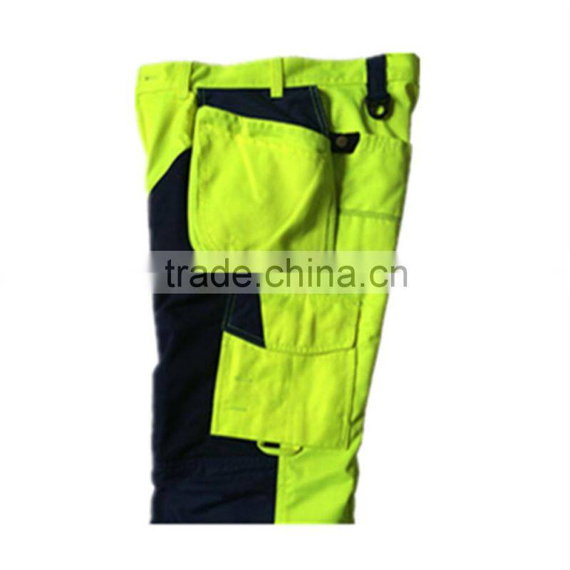 Fluorescent Reflective Working Pants with Multi-pockets Made in China