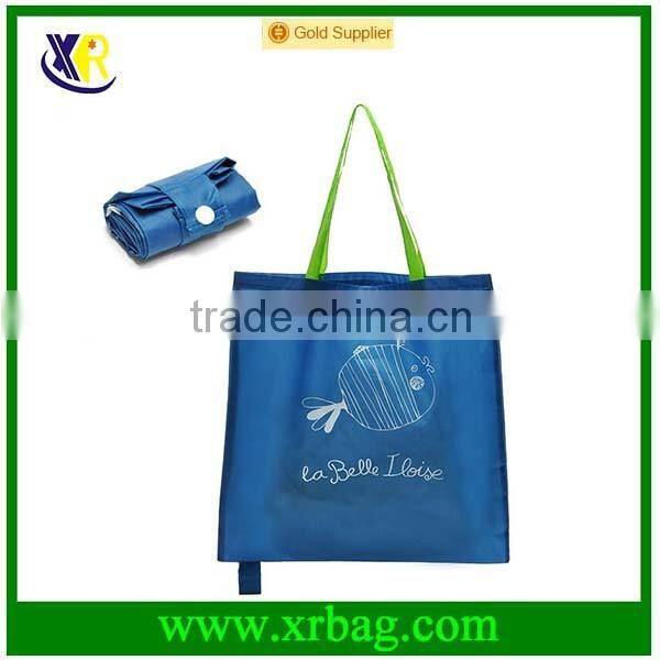 Promotional Fashion Nylon Portable Folding Shopping Bags