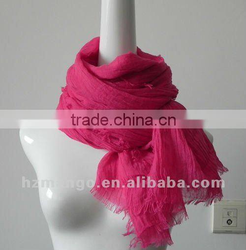 2016 latest fashion spring solid color 100% viscose scarves