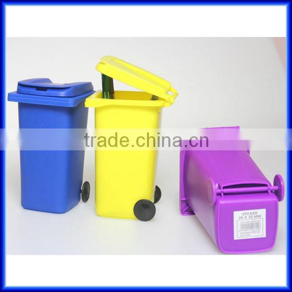 New stationey fashion mini school trash pen holder/plastic office customized trash pen holder/fancy design garbage pen holder