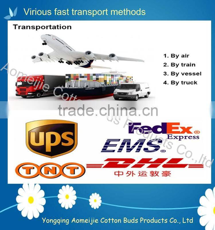 Double tips colored stick cotton cleaning swabs with dozen pack