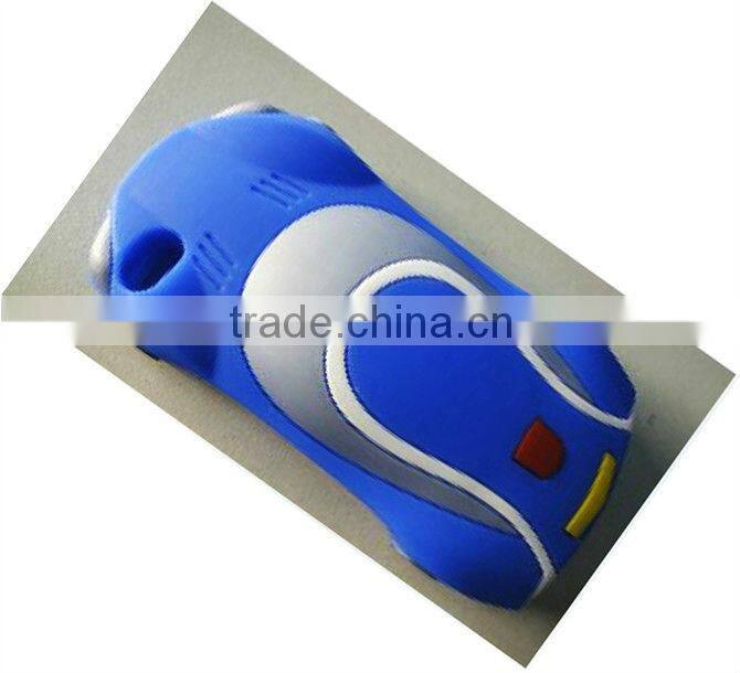 Loverly Soft 3D car shaped silicone case for iphone 4