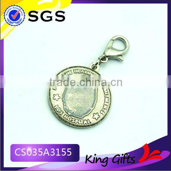 Factory direct sale new product CS158A0001 silver/gold/copper etc metal keychain