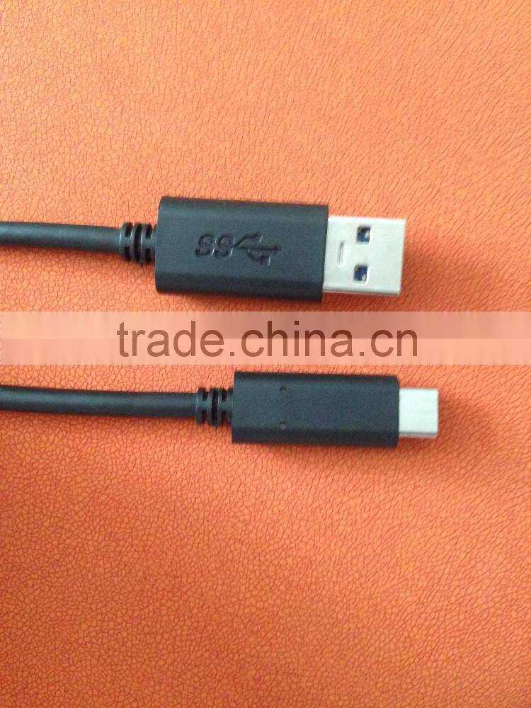 black usb 3.1 c to am cable