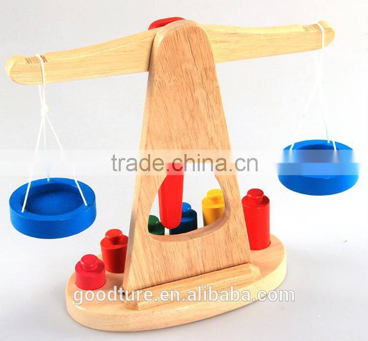 Wooden Balance Scale Kids Learning Toy