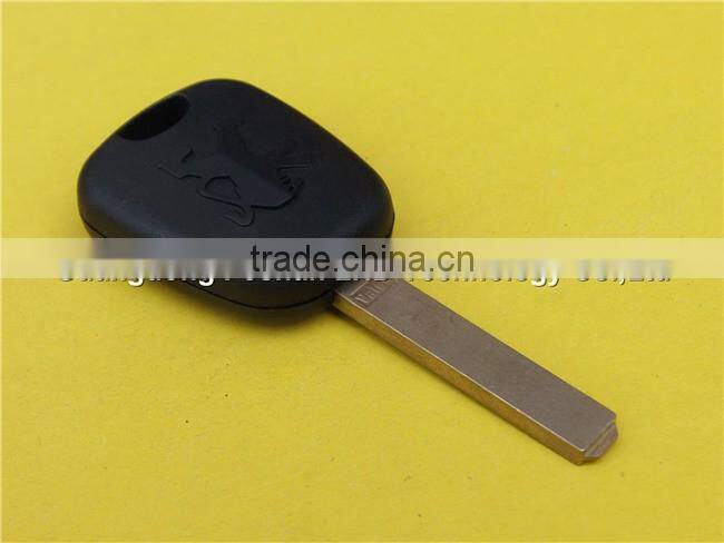 307 with groove and logo for high quality car key transponder chip peugeot key case cover shell blank