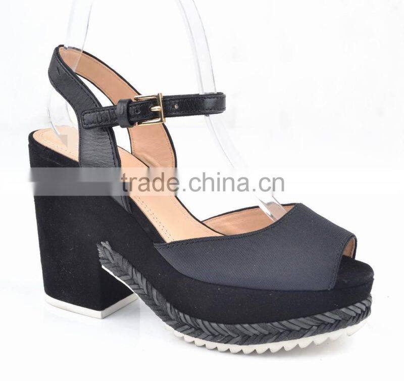 latest design fashion high heels wedge casual woman sandals for shoes 2014