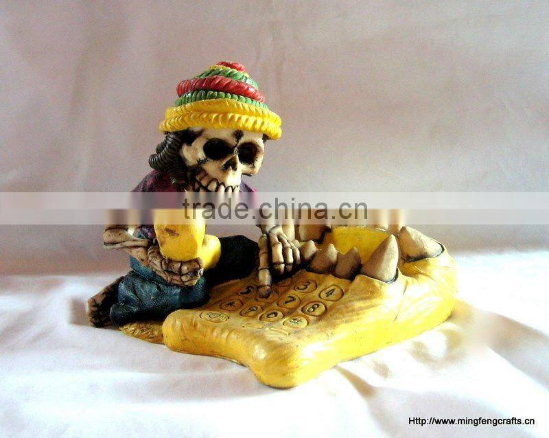 Polyresin Skull Decoration Crats