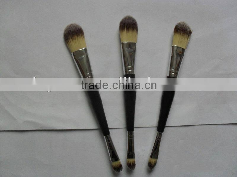 double side foundation brush cosmetic single brush nylon custom cosmetic brushes