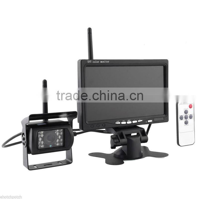 New Car Rearview Camera System With 7inch TFT-LCD Wireless Monitor wireless backup camera