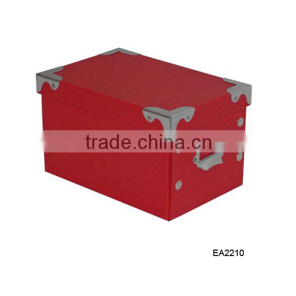 Foldable paper storage box, home clothes folding storage box, multipurpose toy storage box with lid