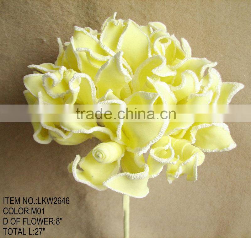 high quality artificial faux single head flowers with realistic-looking twigs popular corner decorative flowers