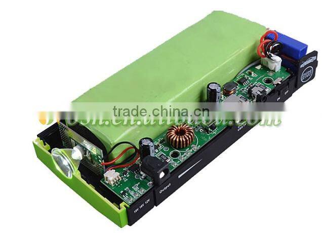 Unique in style- 12V 13600mAh Mini Jump Starter lithium ion rechargeable battery for car with good BMS,200A-400A current