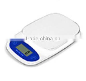Promotional kitchen scale for give away gift, 5kg kitchen scale full ABS plastic