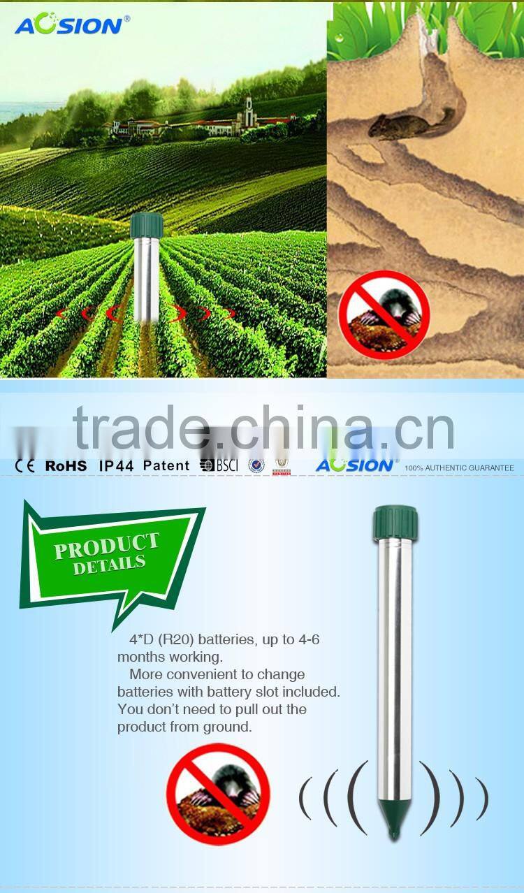 Garden Sound Wave Mole Repeller With Motor Vibrating