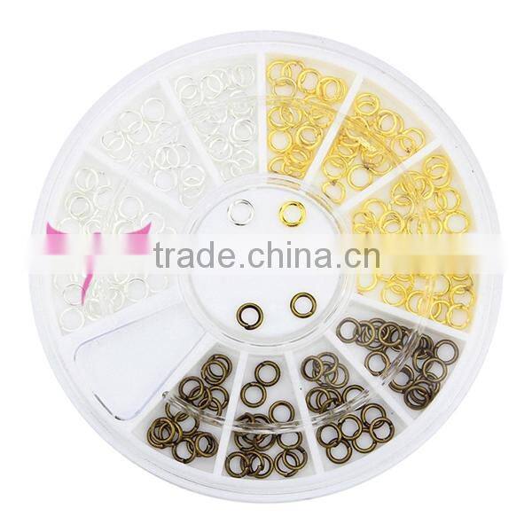 beauty metal nail salon decor,3d metal nail art decor