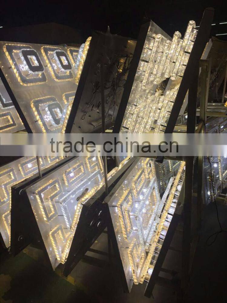 CE&RoHs Approved Round Modern Ceiling Lamp 220V K9 Crystal Chandelier