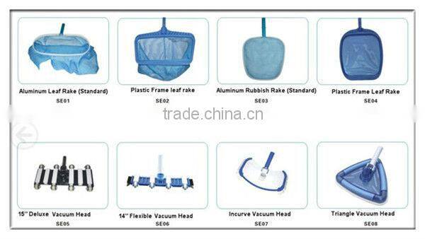 Swimming pool leaf rake