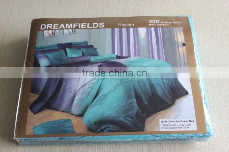 300TC 100% Cotton Quilt Cover Set