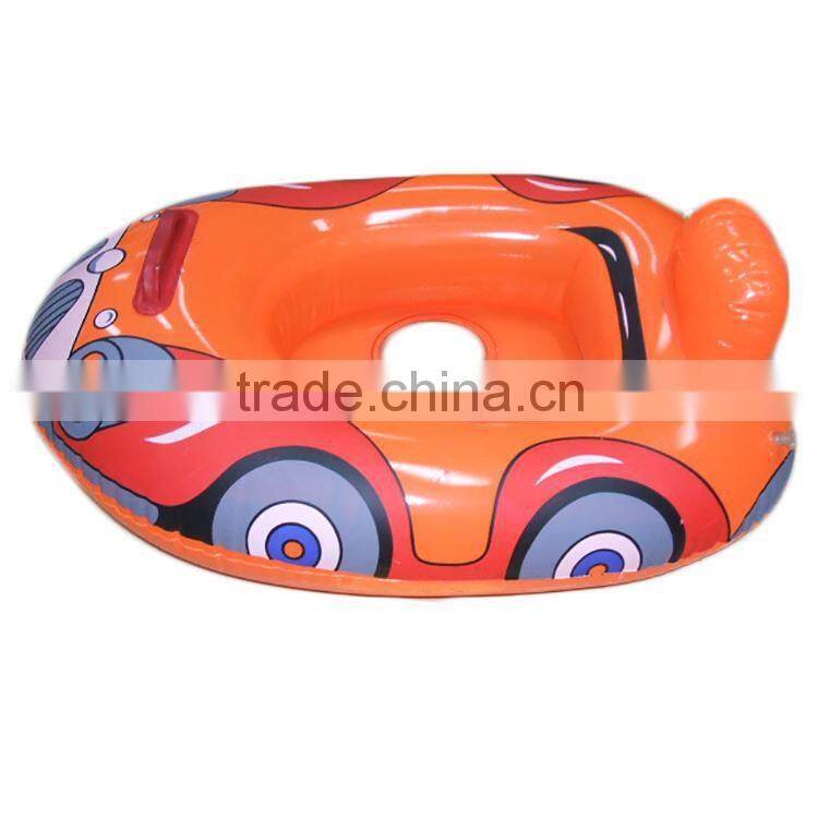 blue and pink sun shade inflatable baby swim seat float boat with canopy