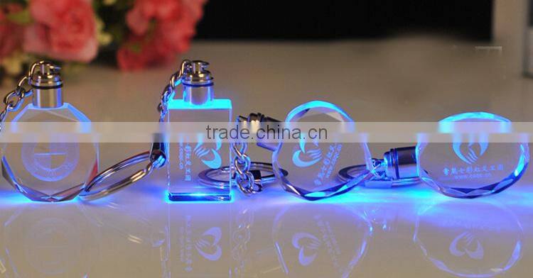 promotional engraved crystal smart car keychain
