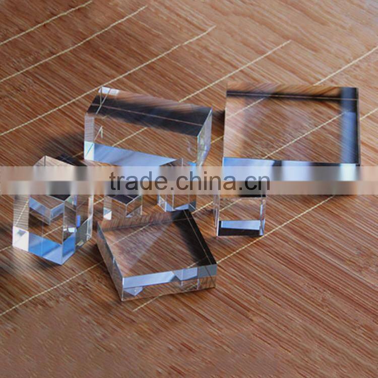 wholesale blank crystal block cubes for engraving