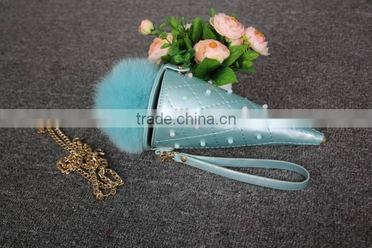 Wholesale Elegant Bag Women Fox Fur Ball Gift Bag