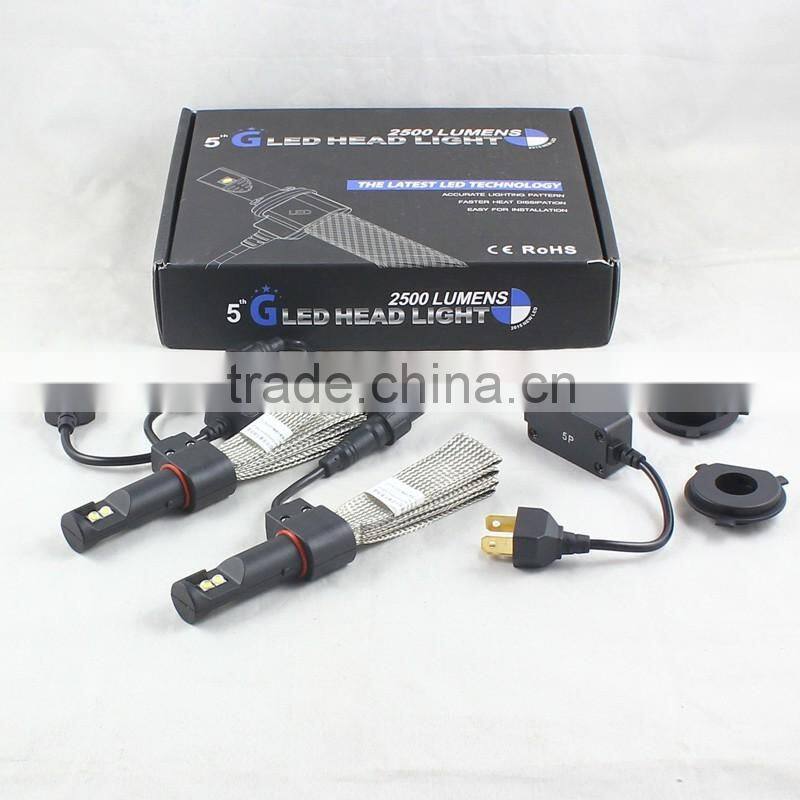 G5 fanless led headlight 40w 3000lm c ree h4 led high low beam car h4 led headlight bulbs