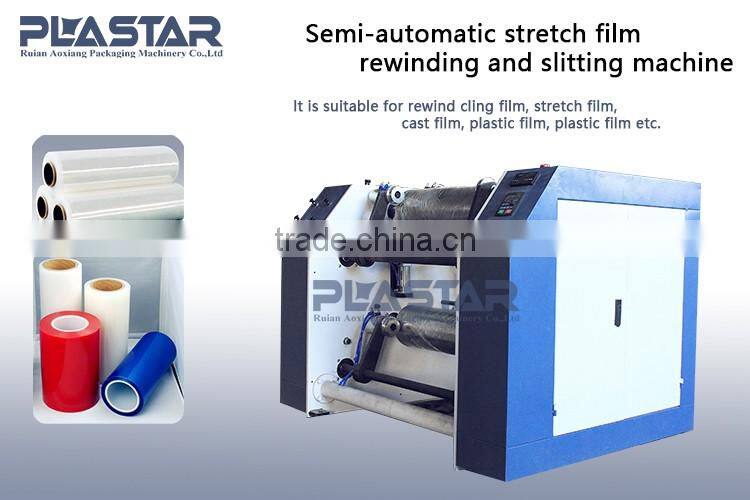 Automatic customized packaging film slitting rewinder