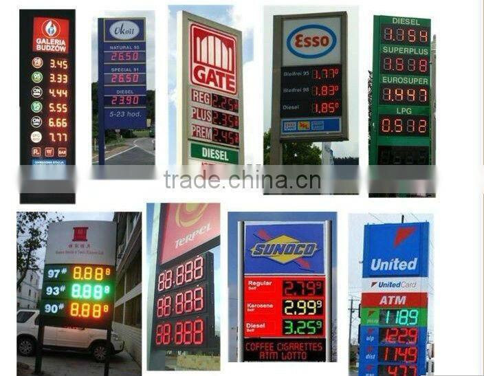 10" 8.888 Green LED gas price sign