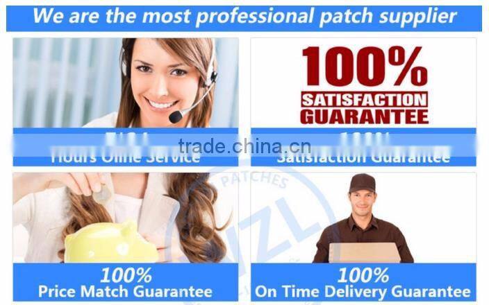 Machine made Vintage label Embroidery patch for jeans