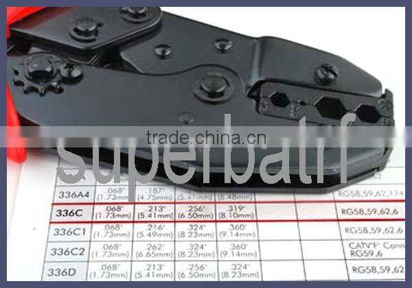 Ratchet Crimper crimping tool locking pliers for coaxial cable RG58 RG59 RG62 RG6 LMR300 LMR240