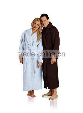 Wholesale plush microfiber bathrobe