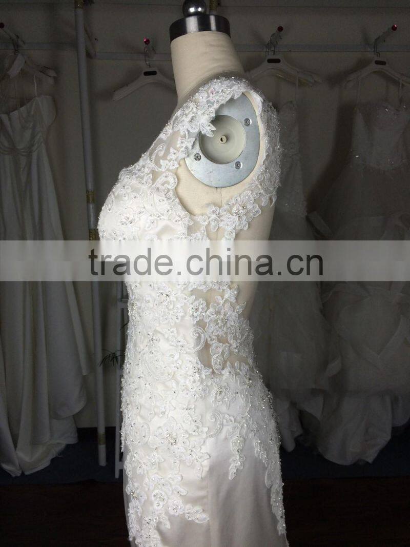 (MY20151223A) MARRY YOU A Line Open Back Alibaba Wedding Dress 2016