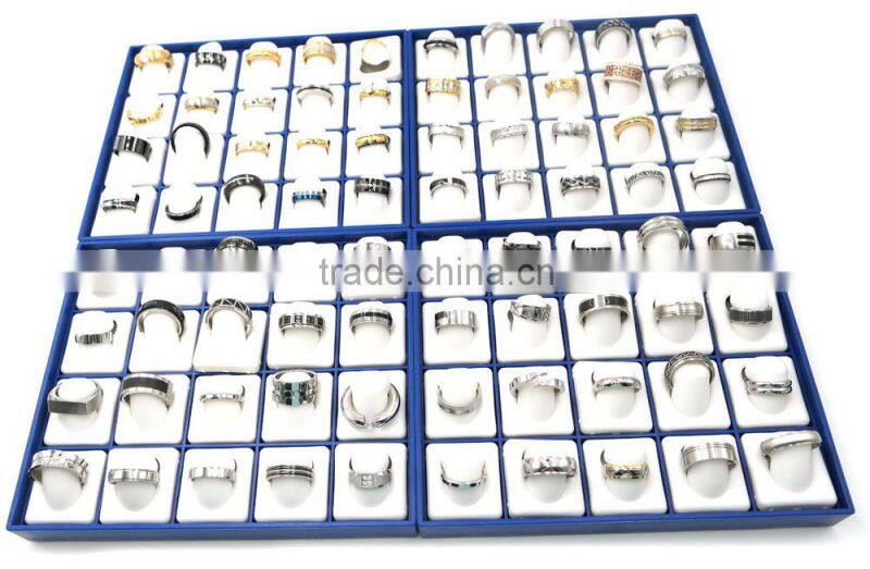 China Christians Jewelry Supplies Wholesale Stainless Steel Two Tone Religious Jesus Cross Prayer Finger Ring For Mens