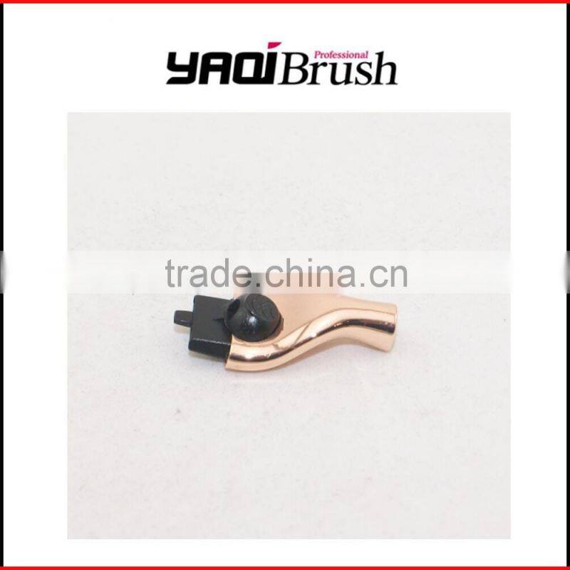 Triple blades razor head with rose gold for shaving