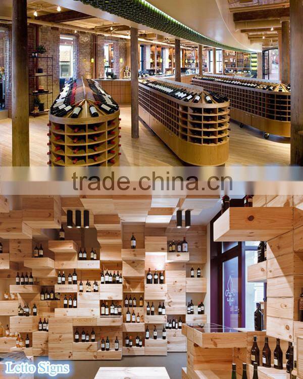 Beverage Wooden Display Stand