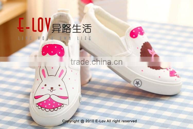 NO.XW009 White canvas slip-on shoes wholesale/Kids canvas shoes/Cheap canvas shoes