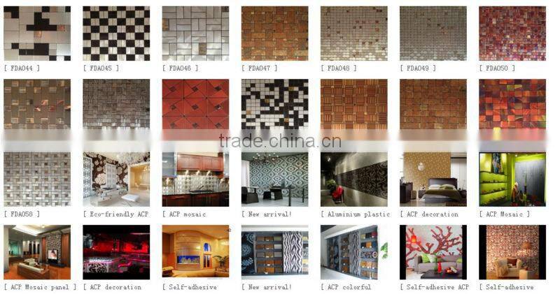 2013 new style self adhesive aluminium mosaic tiles