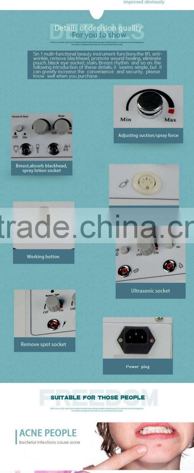 Multi-Function Beauty Machine Instrument 6 in 1 Weight Loss