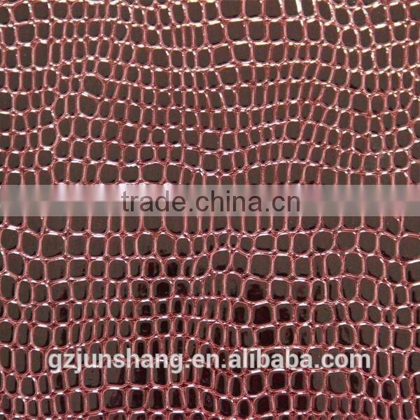 Hot sale embossed PU leather for shoe upper usage with fashion design