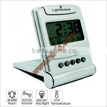 2014 new design promotional LCD small travel digital clock