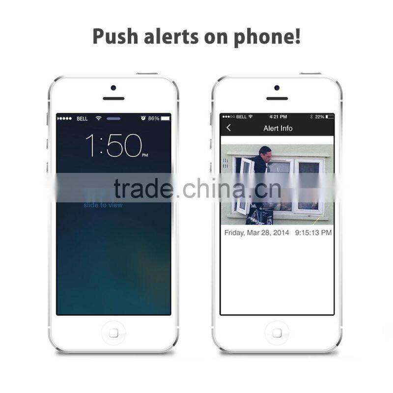 Zmodo HD 720p p2p IP camera with up to 64G SD card for smart home surveillance