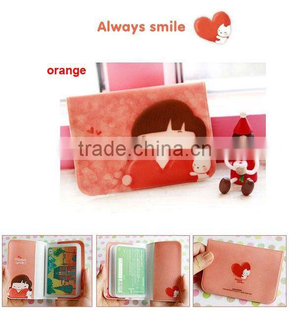 Korean Girl Lovely Business ID Credit Card Wallet Holder Pocket Bag Case