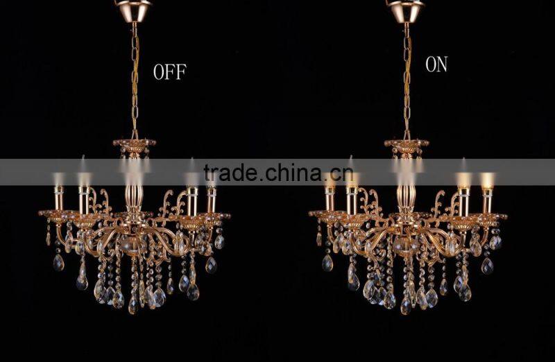Contemporary Antique Wholesale Price Crystal Candle Chandelier with 5 Lights
